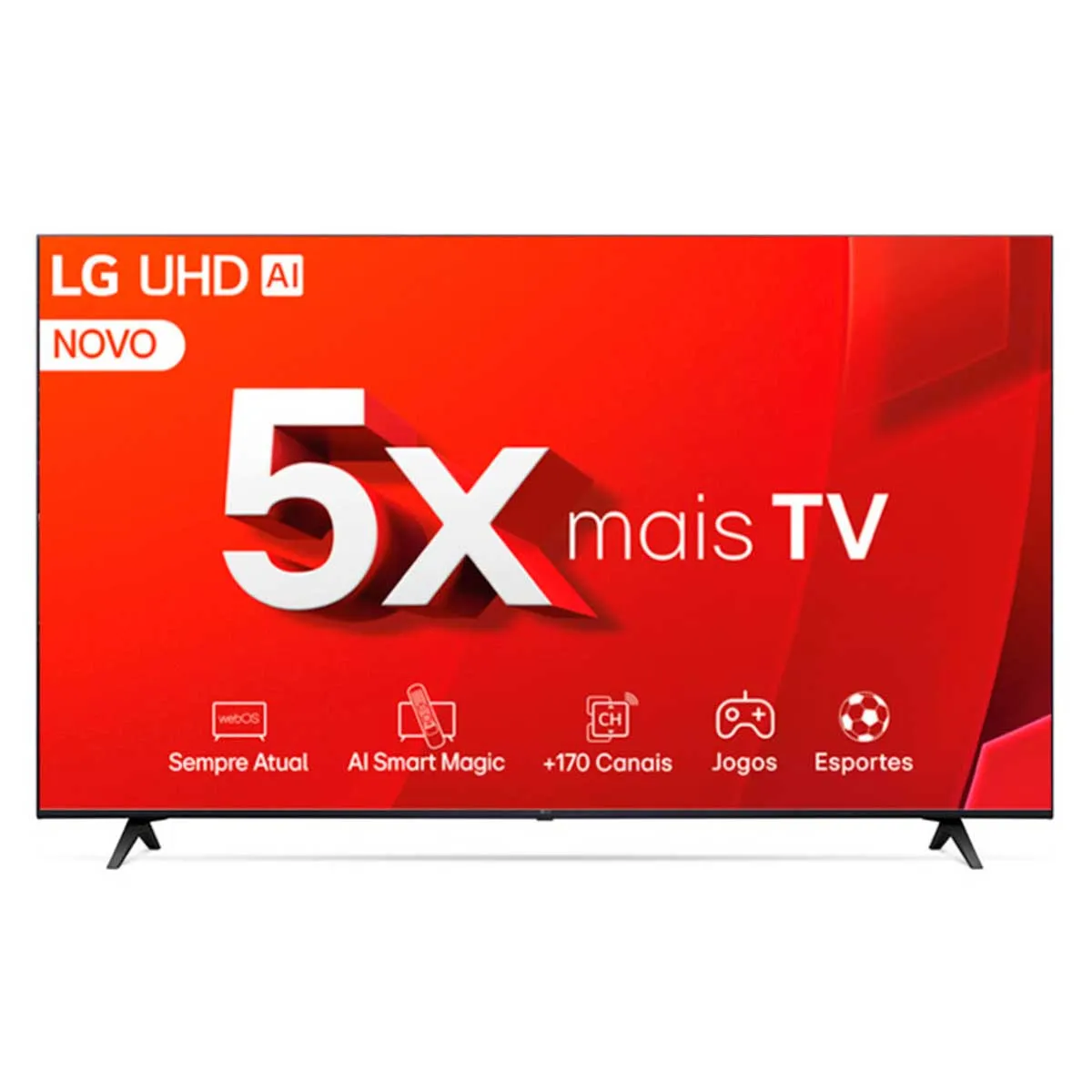 Smart Tv 50&Amp;Quot; Lg 4k Uhd 50ut8050 Processador A5 Ger 7 Ai 4k Hdr10 Pro Webos 24 Lg Channels Controle Smart Magic Alexa E Chromecast